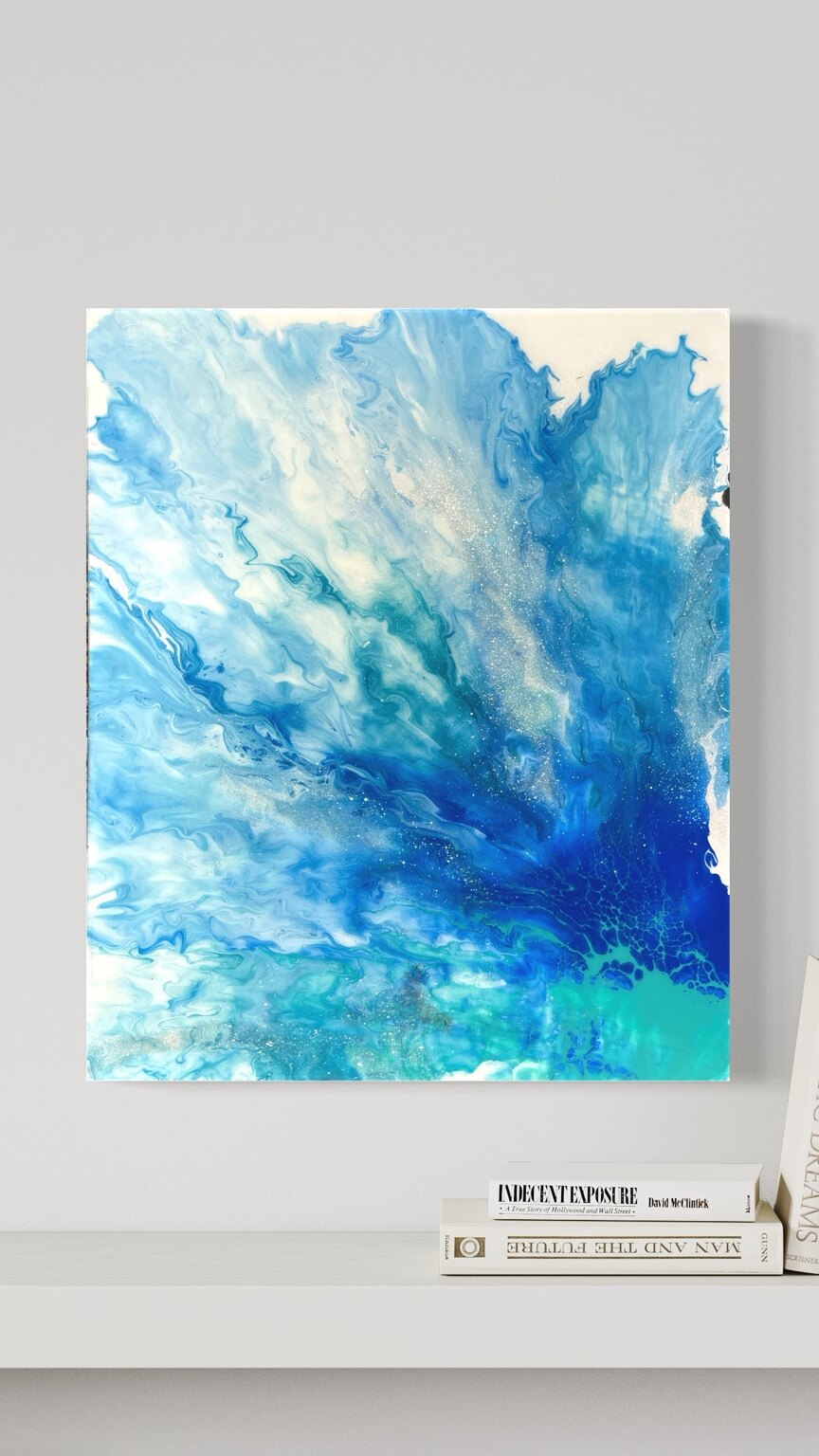 Blue Mica Sister Work, an original painting by Tara Zarabi