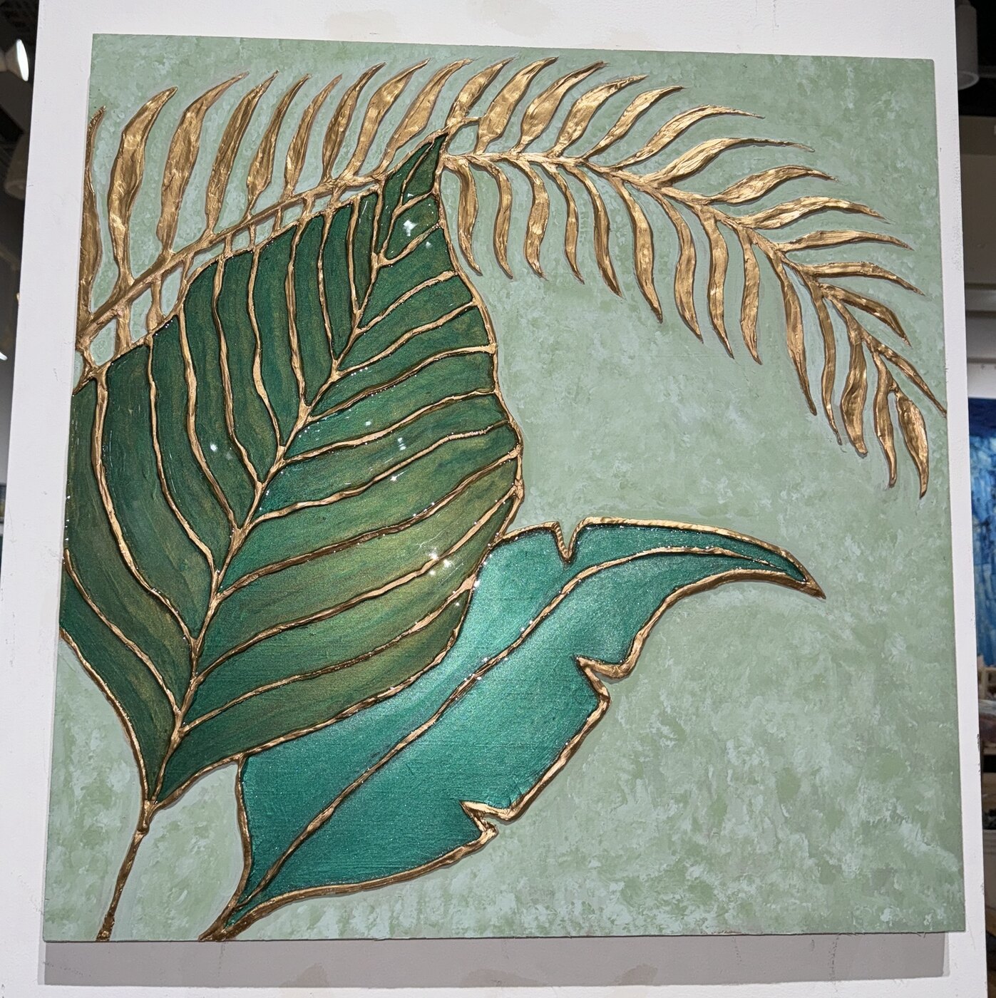 Gilded Botanica, an original painting by Tara Zarabi