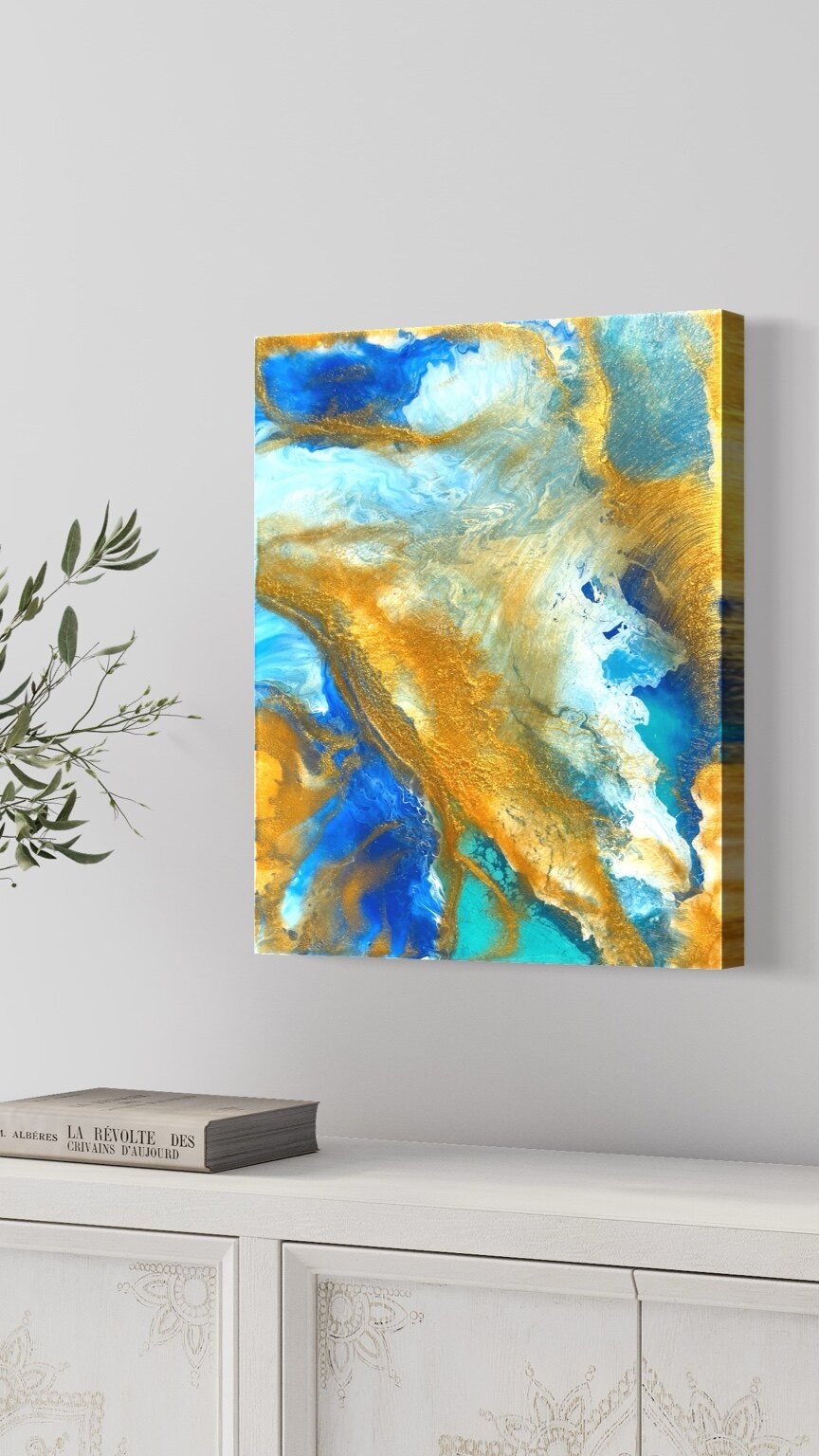 Everything I Touch Turns to Gold, an original painting by Tara Zarabi