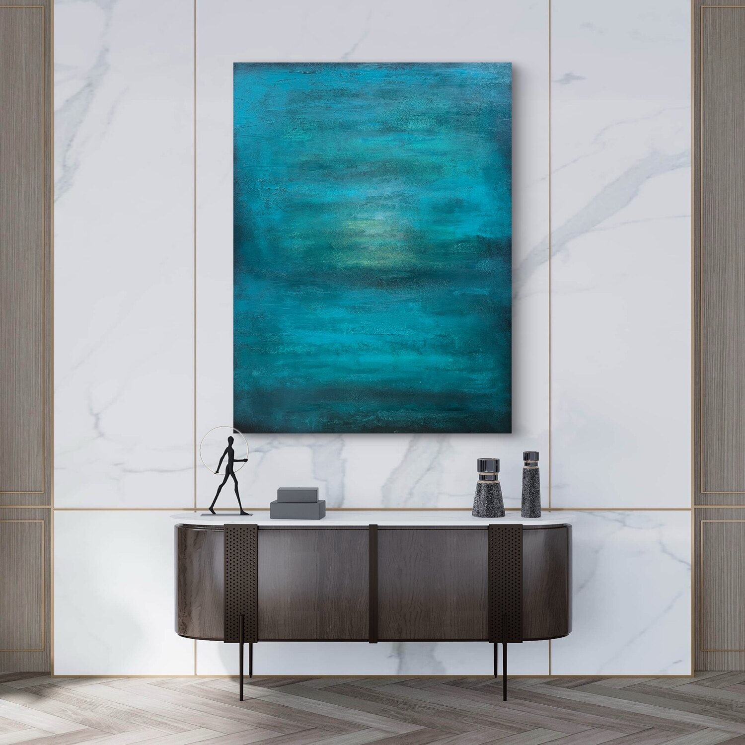 Depth of Stillness, alternate view 2, an original painting by Tara Zarabi
