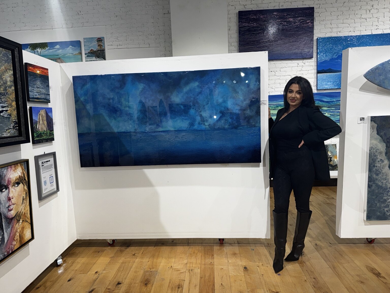 Midnight Currents, an original painting by Tara Zarabi