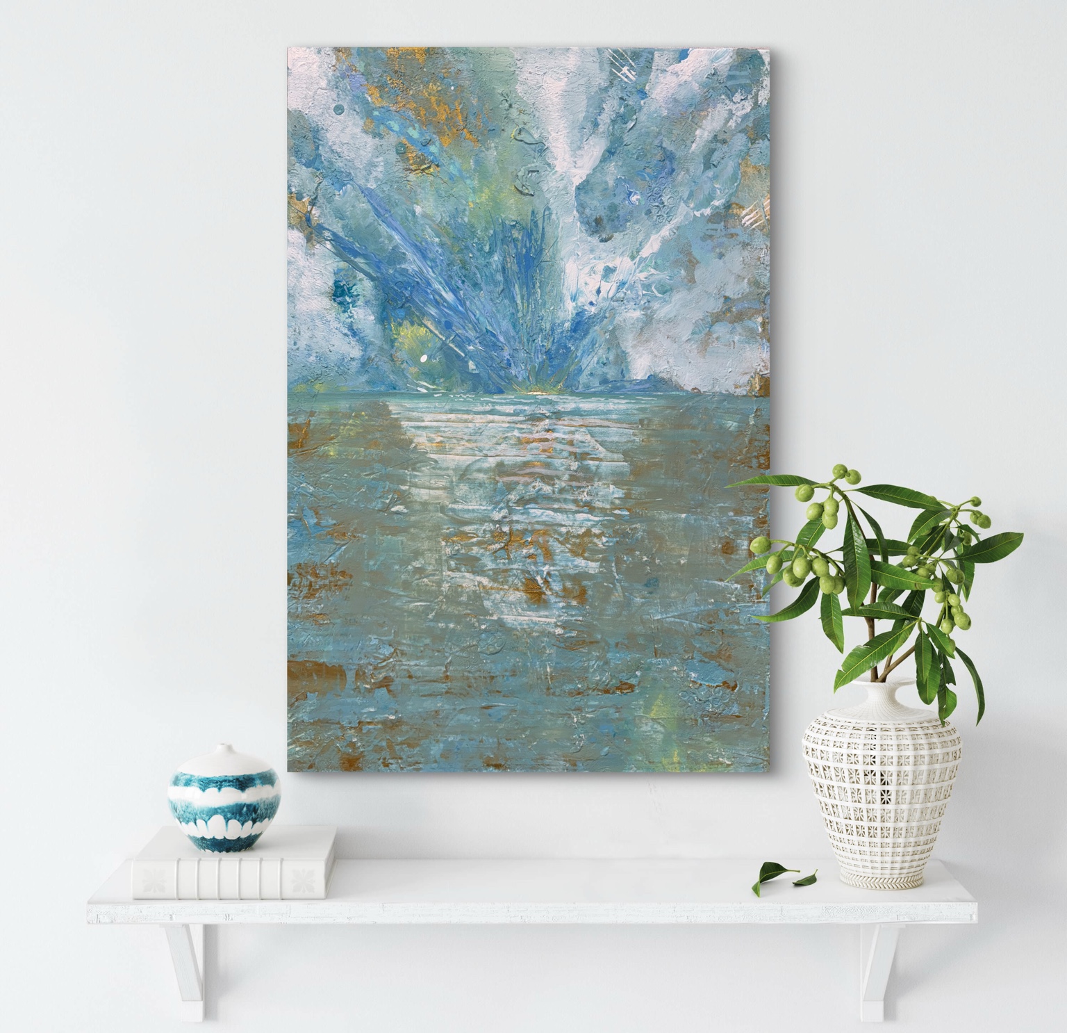 Light Across Water, an original artwork by Tara Zarabi