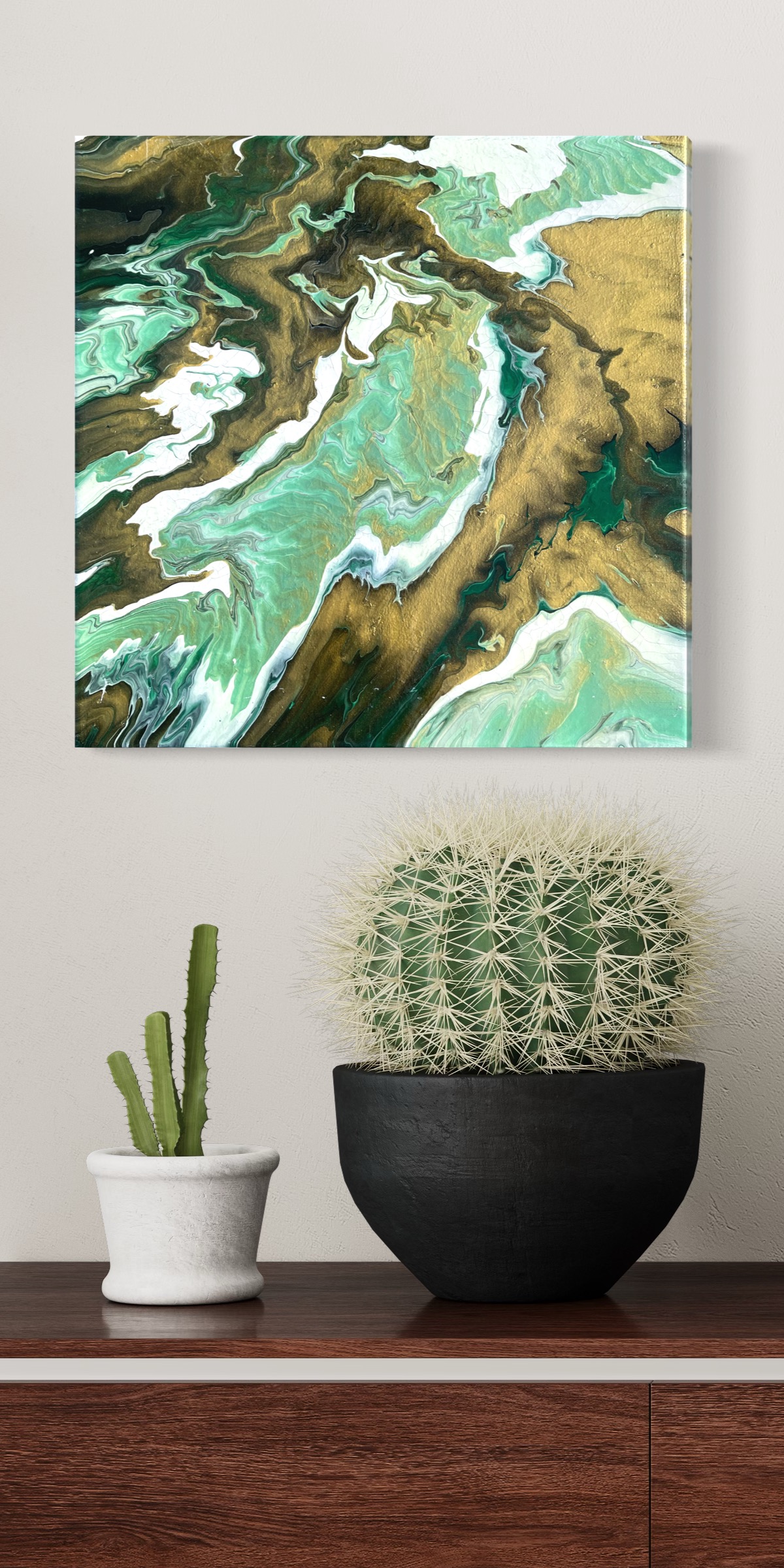 Emerald Orbit, an original artwork by Tara Zarabi