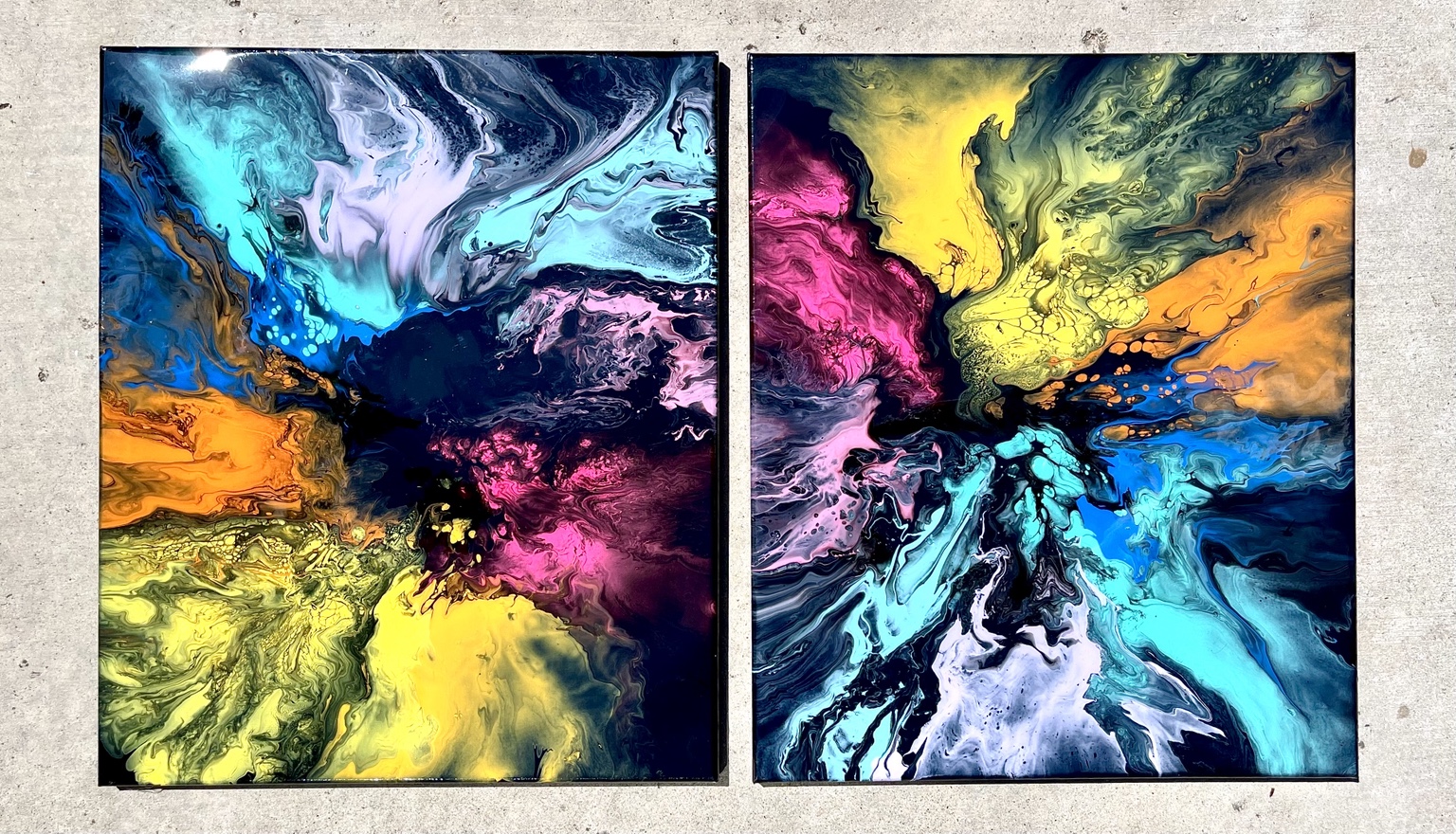 Cosmic Collision, an original artwork by Tara Zarabi